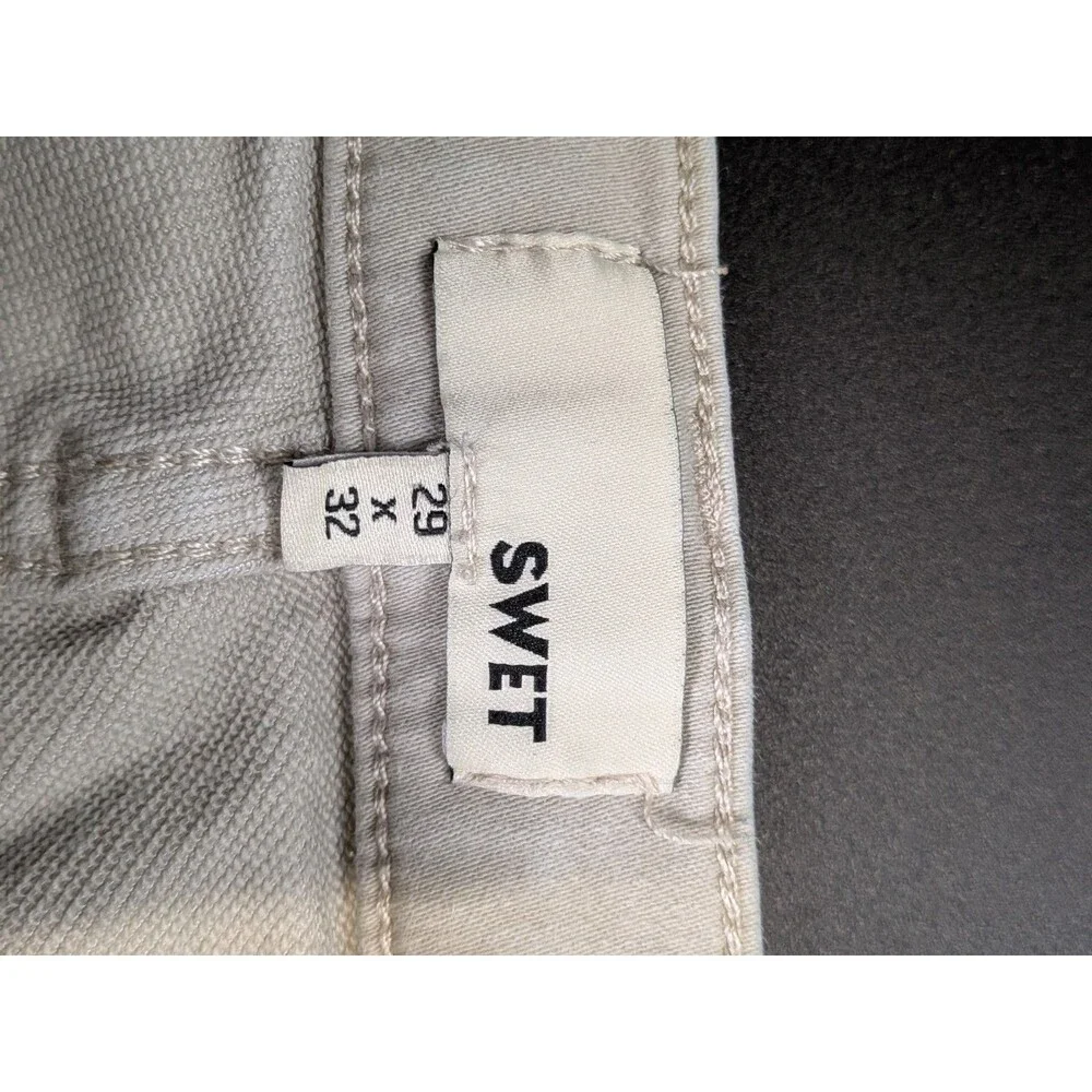 SWET Tailor‎ Men's Skinny Pants Light Beige 26x30 (Tag 29x32) Stretch Jean